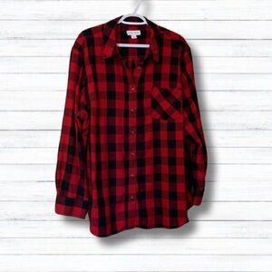 100% Cotton Buffalo Plaid Button-Down